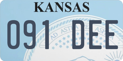 KS license plate 091DEE