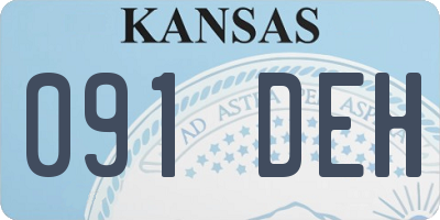 KS license plate 091DEH