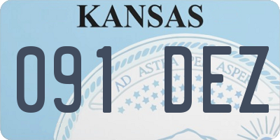KS license plate 091DEZ