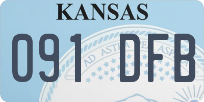 KS license plate 091DFB