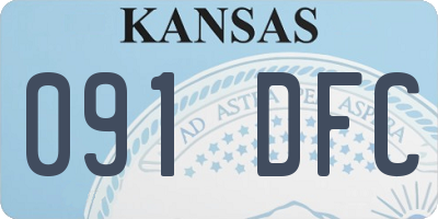 KS license plate 091DFC