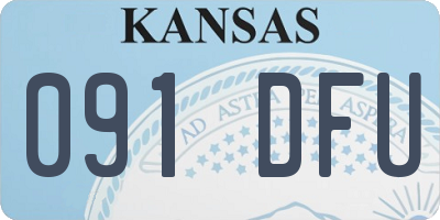 KS license plate 091DFU