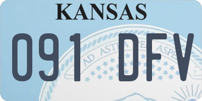 KS license plate 091DFV