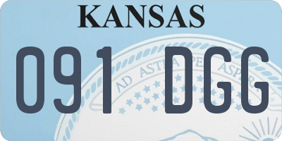 KS license plate 091DGG