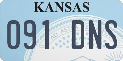 KS license plate 091DNS