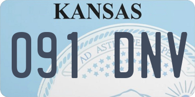 KS license plate 091DNV