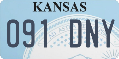 KS license plate 091DNY
