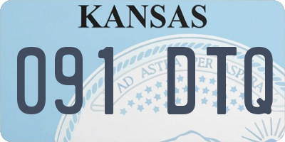 KS license plate 091DTQ