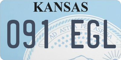 KS license plate 091EGL