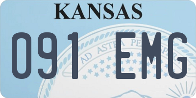 KS license plate 091EMG