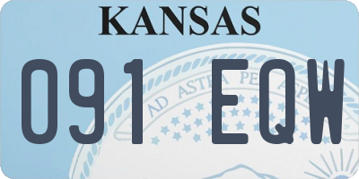 KS license plate 091EQW
