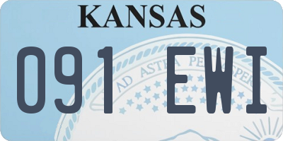KS license plate 091EWI