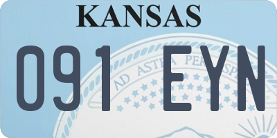 KS license plate 091EYN