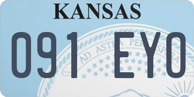 KS license plate 091EYO