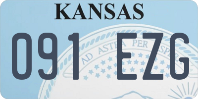 KS license plate 091EZG