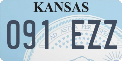 KS license plate 091EZZ