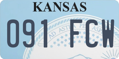 KS license plate 091FCW