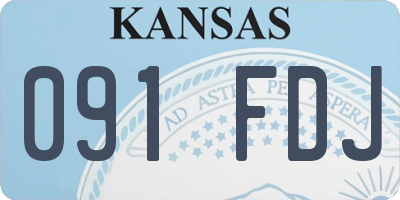 KS license plate 091FDJ
