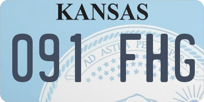 KS license plate 091FHG