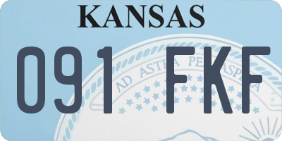 KS license plate 091FKF