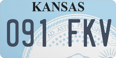 KS license plate 091FKV