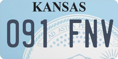 KS license plate 091FNV