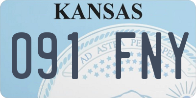 KS license plate 091FNY