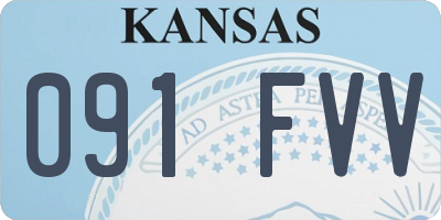 KS license plate 091FVV