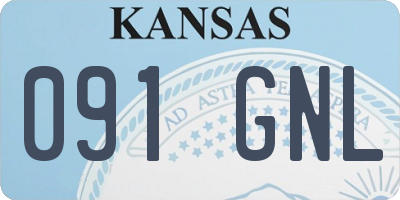 KS license plate 091GNL