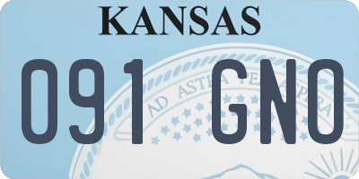 KS license plate 091GNO