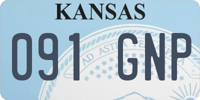 KS license plate 091GNP