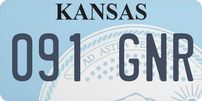 KS license plate 091GNR