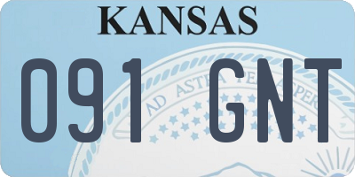 KS license plate 091GNT