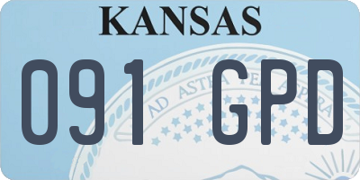 KS license plate 091GPD