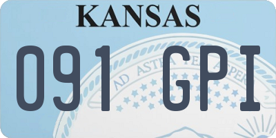 KS license plate 091GPI