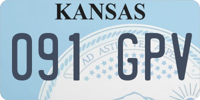 KS license plate 091GPV