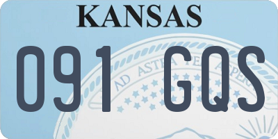 KS license plate 091GQS