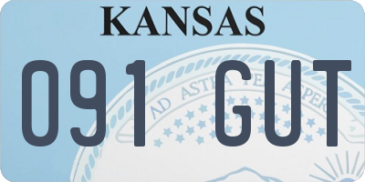 KS license plate 091GUT