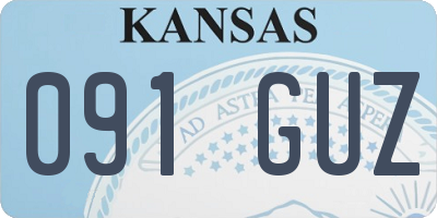 KS license plate 091GUZ