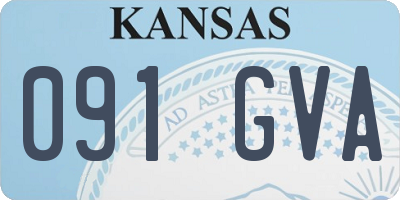 KS license plate 091GVA