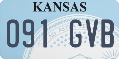 KS license plate 091GVB