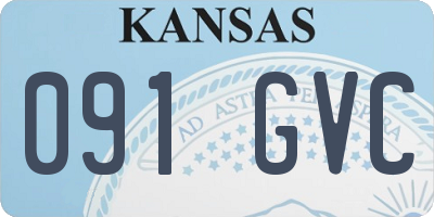 KS license plate 091GVC