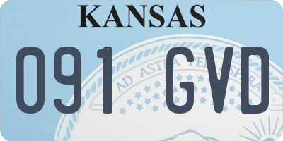 KS license plate 091GVD