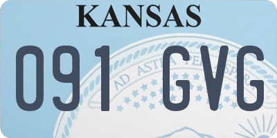 KS license plate 091GVG