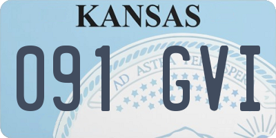 KS license plate 091GVI