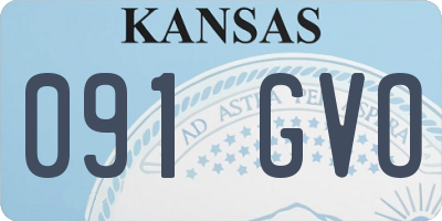 KS license plate 091GVO