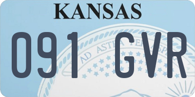 KS license plate 091GVR