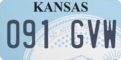 KS license plate 091GVW