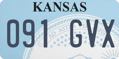 KS license plate 091GVX