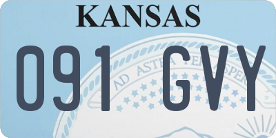 KS license plate 091GVY